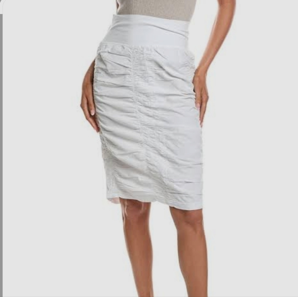 XCVI MIND SET Tammy Midi Ruched Skirt Size Large
